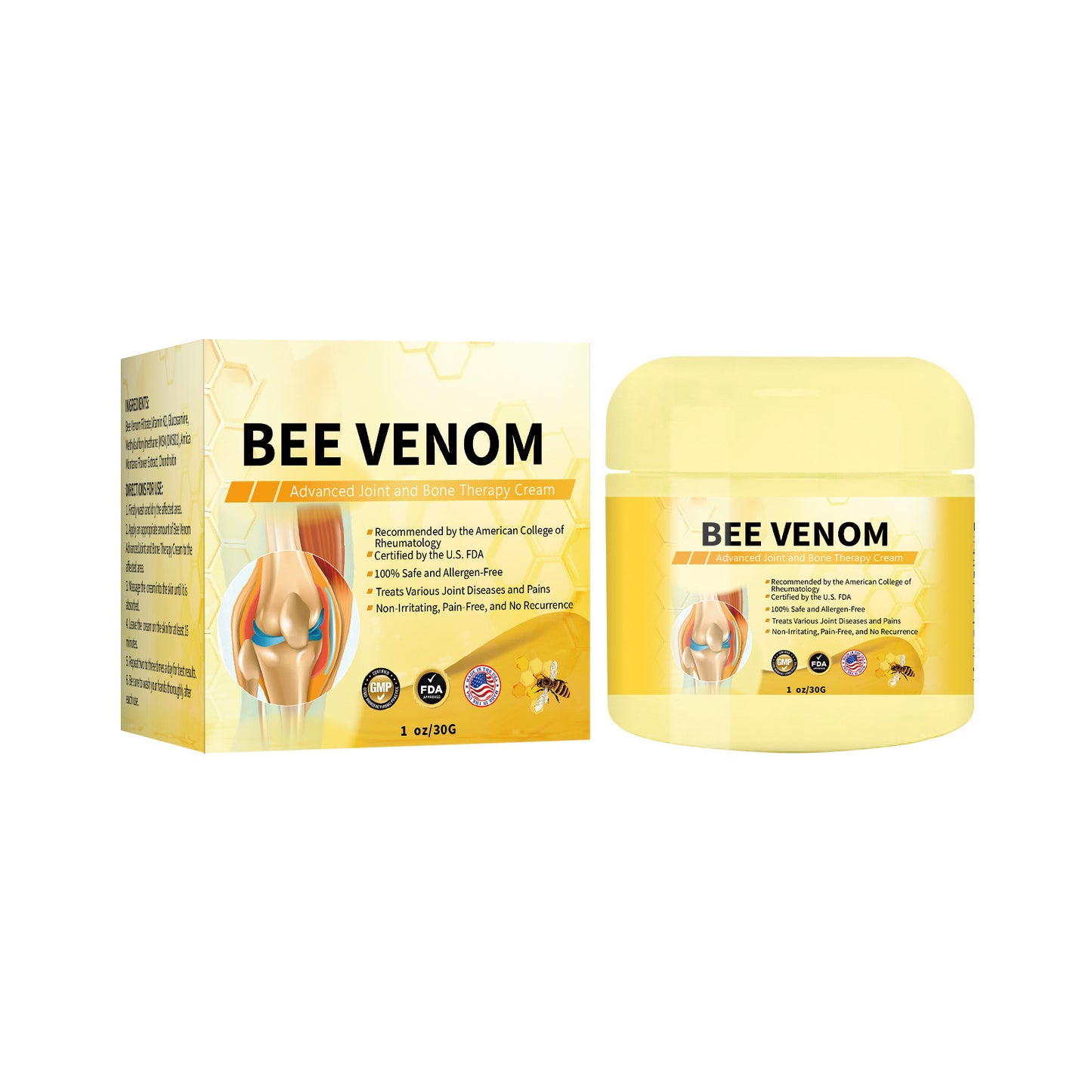 Bee Venom Skin Neck Cream Repair Hand And Foot Skin Moss.
