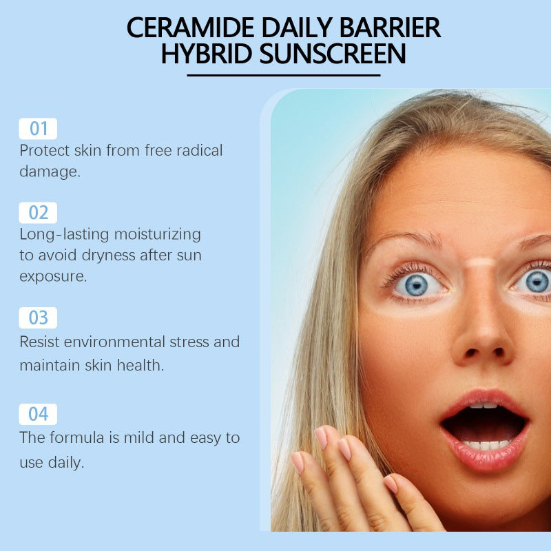 Ceramide Protective Cream Summer Refreshing Moisturizing Protective Skin Repair.